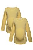 LuvmaBelly MYRA2309_2309 Hamile tshirt seti