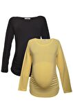 LuvmaBelly MYRA2309_2301 Hamile tshirt seti