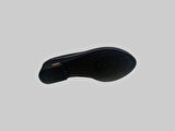 CASTLE BLACK CB-24553 KADIN DERİ HAFİF TOPUKLU COMFORT AYAKKABI SİYAH