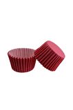 Muffin Cupcake Kek Kalıbı Kapsülü Özel Pet Kapsül 25 Adet Yeşil Renk