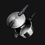 Fissler Vitaquick Premium 6 Litre Düdüklü Tencere + Tava Set