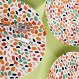 Aryıldız Karnaval Servis Tabağı 6 Parça 24 cm