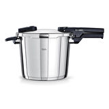 Fissler Vitaquick Glossy 6 Litre Düdüklü Tencere + Kırmızı Cenit Tava Set