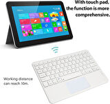 Lenovo Idea Tab Pro ZAE40060TR 12.7" Uyumlu Kablosuz Bluetooth Şarjlı TouchPad'li Klavye - Beyaz