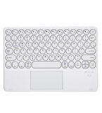 Reeder M11 Pro Max 11.97" Uyumlu Kablosuz Bluetooth Şarjlı TouchPadli Klavye - Beyaz