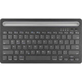 Doogee T40 Pro 12" Uyumlu Kablosuz Bluetooth Şarjlı Standlı Klavye - Gri