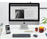 Casper Via L50 10.1" Uyumlu Kablosuz Bluetooth Pilli Klavye Mouse Seti - Siyah