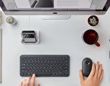 Xiaomi Redmi Pad Pro 12" Uyumlu Kablosuz Bluetooth Pilli Klavye Mouse Seti - Siyah
