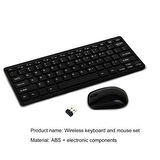 Xiaomi Redmi Pad Pro 12" Uyumlu Kablosuz Wireless Pilli Klavye Mouse Seti - Siyah