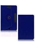 Technopc Ultrapad Ruby L10 10.1" Dönerli Standlı Deri Tablet Kılıfı - Lacivert