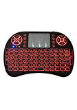 iXtech IX 701 7" Uyumlu Wireless Touchpadli Işıklı Şarj Edilebilir Dokunmatik Mini Klavye
