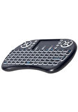 Welio M108 10.1" Uyumlu Wireless Touchpadli Işıklı Şarj Edilebilir Dokunmatik Mini Klavye