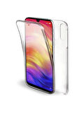Xiaomi Redmi Note 8 Uyumlu 360° Ön Arka Tam Koruyucu Şeffaf Silikon Full Body Kılıf