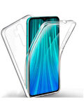 Xiaomi Redmi Note 8 Pro Uyumlu 360° Ön Arka Tam Koruyucu Şeffaf Silikon Full Body Kılıf