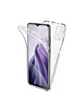 Xiaomi Redmi 9T Uyumlu 360° Ön Arka Tam Koruyucu Şeffaf Silikon Full Body Kılıf
