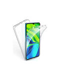 Xiaomi Mi Note 10 Lite Uyumlu 360° Ön Arka Tam Koruyucu Şeffaf Silikon Full Body Kılıf