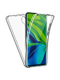 Xiaomi Mi Note 10 Pro Uyumlu 360° Ön Arka Tam Koruyucu Şeffaf Silikon Full Body Kılıf