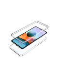 Xiaomi Mi 10 Lite Uyumlu 360° Ön Arka Tam Koruyucu Şeffaf Silikon Full Body Kılıf