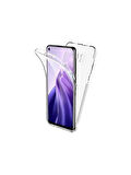 Xiaomi Mi 10T Lite Uyumlu 360° Ön Arka Tam Koruyucu Şeffaf Silikon Full Body Kılıf