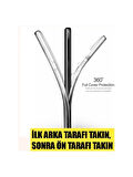 Poco C40 Uyumlu 360° Ön Arka Tam Koruyucu Şeffaf Silikon Full Body Kılıf