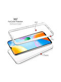 Poco C65 Uyumlu 360° Ön Arka Tam Koruyucu Şeffaf Silikon Full Body Kılıf