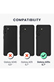 Samsung Galaxy A05s Uyumlu 360° Ön Arka Tam Koruyucu Şeffaf Silikon Full Body Kılıf