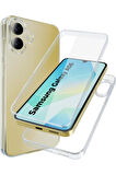 Samsung Galaxy A06 Sm-A065F Uyumlu 360° Ön Arka Tam Koruyucu Şeffaf Silikon Full Body Kılıf
