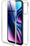Samsung Galaxy A15 Sm-A155F Uyumlu 360° Ön Arka Tam Koruyucu Şeffaf Silikon Full Body Kılıf