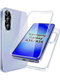 Samsung Galaxy A36 5G Uyumlu 360° Ön Arka Tam Koruyucu Şeffaf Silikon Full Body Kılıf