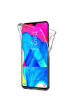Samsung Galaxy M10 Sm-M105F Uyumlu 360° Ön Arka Tam Koruyucu Şeffaf Silikon Full Body Kılıf