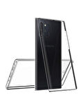 Samsung Galaxy Note 10+ Plus 5G Uyumlu 360° Ön Arka Tam Koruyucu Şeffaf Silikon Full Body Kılıf