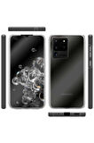 Samsung Galaxy S20 Ultra Sm-G988B Uyumlu 360° Ön Arka Tam Koruyucu Şeffaf Silikon Full Body Kılıf