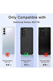 Samsung Galaxy S22 Exynos Sm-S901B Uyumlu 360° Ön Arka Tam Koruyucu Şeffaf Silikon Full Body Kılıf