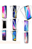 Samsung Galaxy S22+ Plus SM-S906E Uyumlu 360° Ön Arka Tam Koruyucu Şeffaf Silikon Full Body Kılıf
