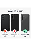 Samsung Galaxy S23 FE SM-S711B Uyumlu 360° Ön Arka Tam Koruyucu Şeffaf Silikon Full Body Kılıf