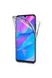 Huawei P Smart S Uyumlu 360° Ön Arka Tam Koruyucu Şeffaf Silikon Full Body Kılıf