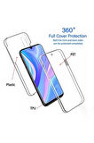 Huawei P Smart S Uyumlu 360° Ön Arka Tam Koruyucu Şeffaf Silikon Full Body Kılıf