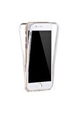Apple iPhone 6S Plus Uyumlu 360° Ön Arka Tam Koruyucu Şeffaf Silikon Full Body Kılıf