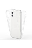 Apple iPhone 11 6.1" Uyumlu 360° Ön Arka Tam Koruyucu Şeffaf Silikon Full Body Kılıf