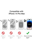 Apple iPhone 14 Pro Max Uyumlu 360° Ön Arka Tam Koruyucu Şeffaf Silikon Full Body Kılıf