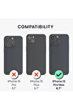 Apple iPhone 15 Pro Max Uyumlu 360° Ön Arka Tam Koruyucu Şeffaf Silikon Full Body Kılıf