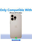 Apple iPhone 16 Pro Max Uyumlu 360° Ön Arka Tam Koruyucu Şeffaf Silikon Full Body Kılıf