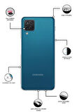 Samsung Galaxy M12 SM-M127F Uyumlu Kapak Kamera Korumalı Şarj Tıpalı Şeffaf Silikon Kılıf