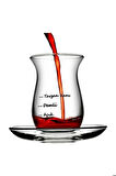 Paşabahçe 96029 Çayımın Demi Çay Seti Çay Bardağı Tavşan Kanı 8 Parça 4 Bardak 4 Tabak