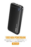 Azeada 10000 mAh 5v-2a Powerbank Type-C / Usb Giriş Led Işıklı Gösterge