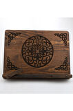 Çam Ağacı Ahşap Masaüstü Kademeli Rahle Kitap Okuma Standı Ahşap Tabletlik 33x24 Cm
