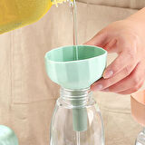 Silikon Süzgeçli Huni - Çok Amaçlı Şişe Kavanoz Hunisi - Sosluk veya Huni Olarak Kullanım