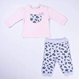 Aydodo Pamuklu Kız Pembe  Bebek Takım 3-6/6-9/9-12/18-24 AY