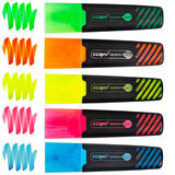 Liqeo Liquid Flat Fosforlu Kalem (H-3128) 12 Adet Yeşil