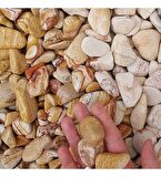 Sarı Çizgili Dolomit Taş 10 Kg 2-4 Cm Renkli Dolomit Dekoratif Taş